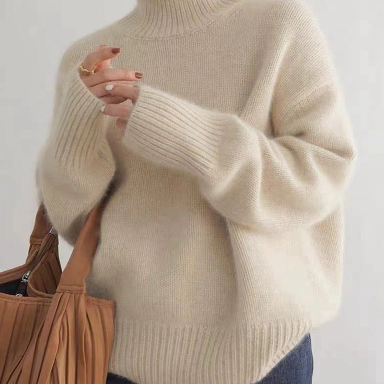 Highneck Knit Pullover