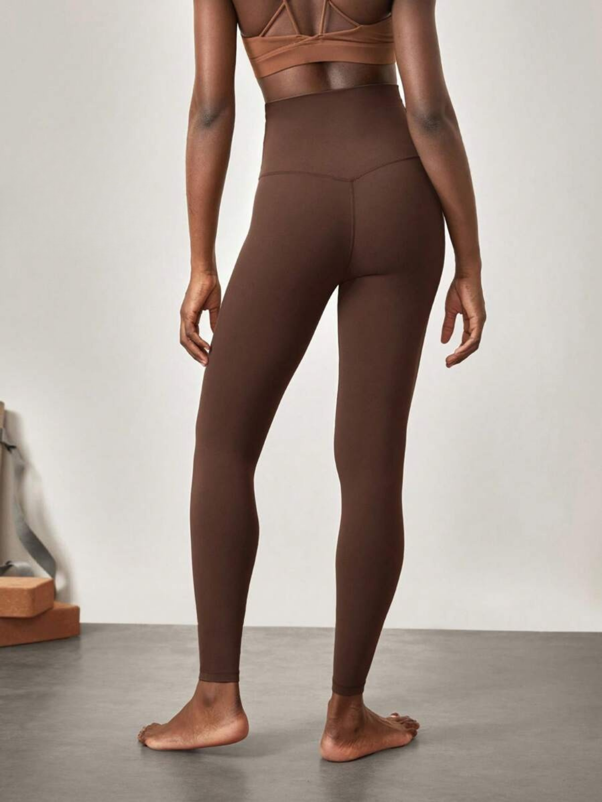 Leggings de tiro ultra alto con tejido elástico en 4 direcciones, no transparentes, bolsillo de fibra Tactel suave y mantecoso