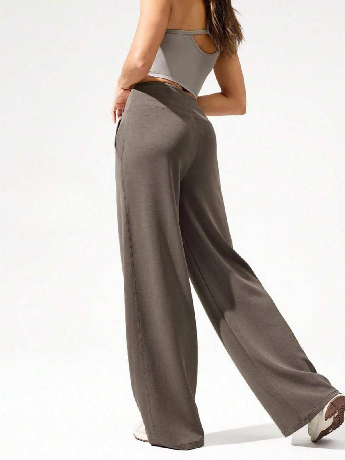 Modal Silk Wide Leg Lounge Pants High Waist With Pockets For Everyday Comfort And Style