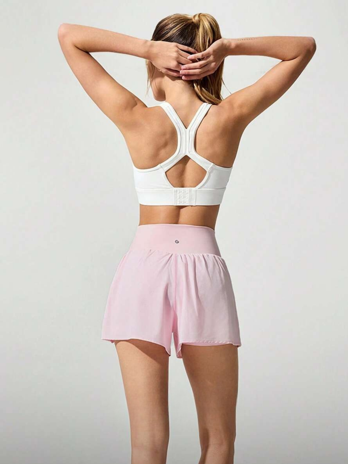 Pantalones cortos para correr resistentes al sudor, cintura media, bolsillos, secado rápido