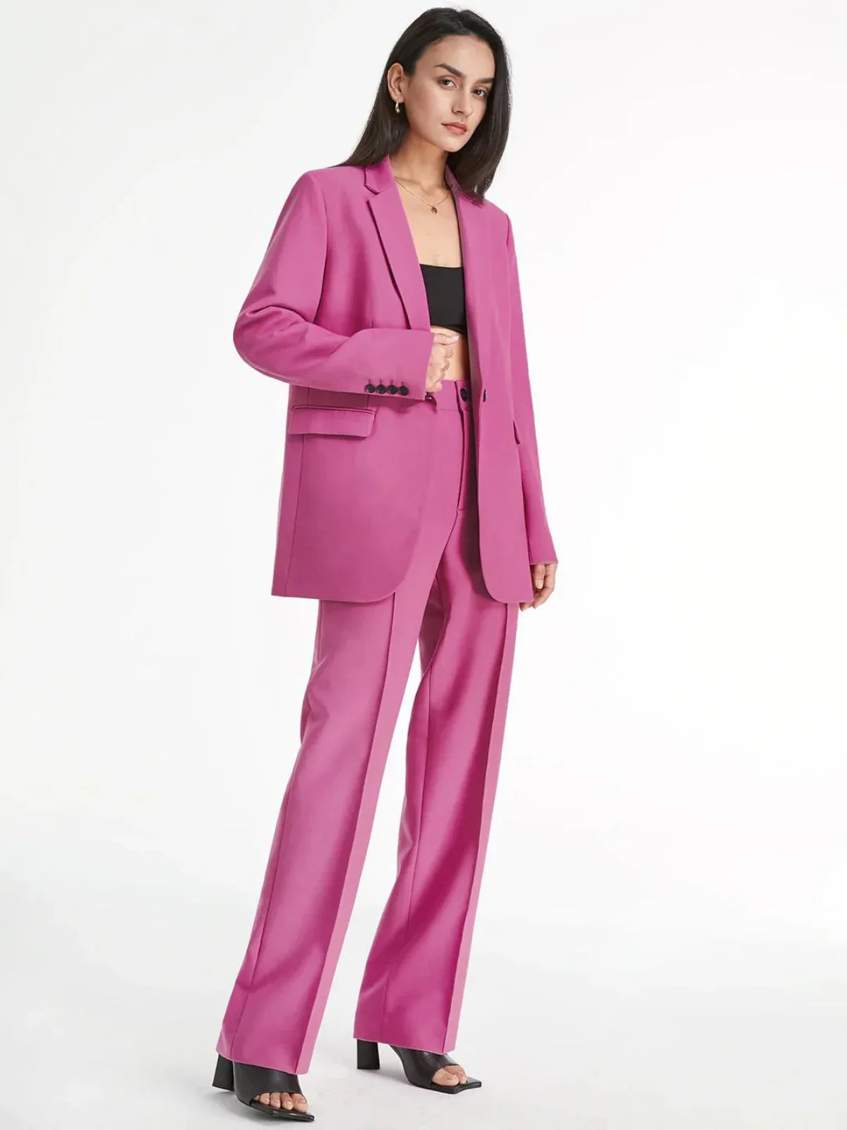 Blazer & Pants Matching Suit - LA FEMME WANDERER