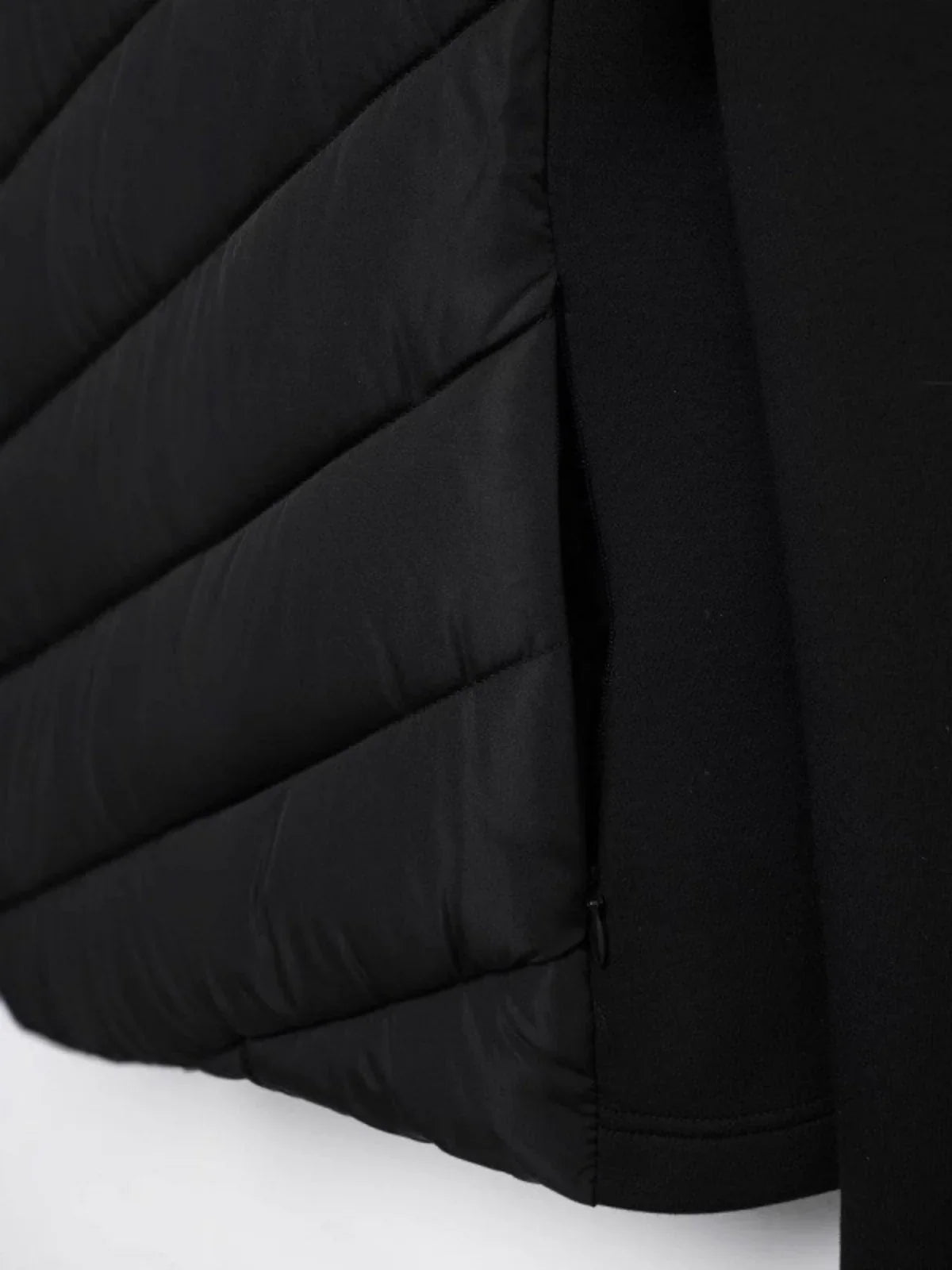 Cotton Padded Coat With Stand Up Collar For Casual Wear - LA FEMME WANDERER