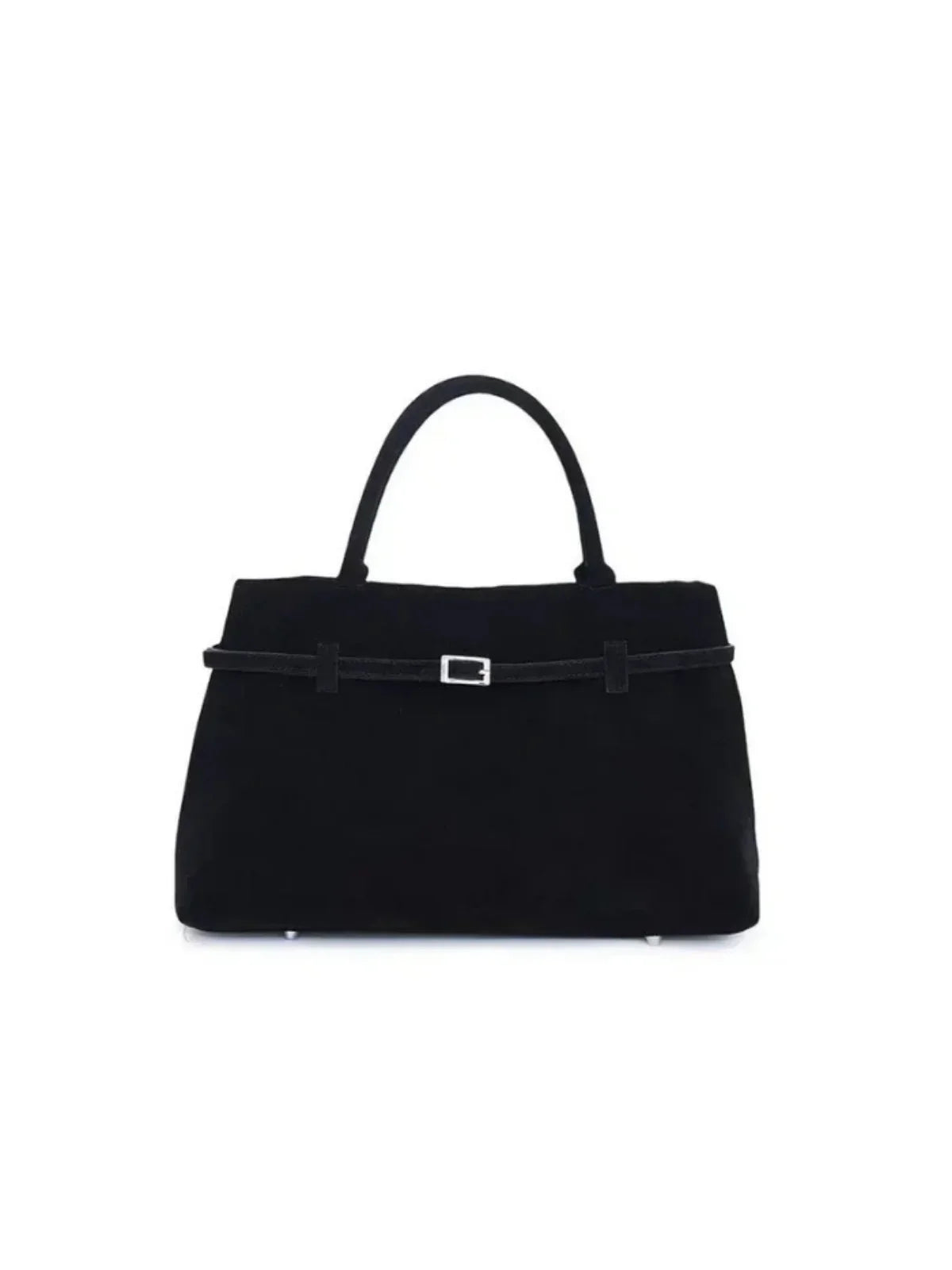 Vintage Buckle-Design Top-Handle Bag - LA FEMME WANDERER