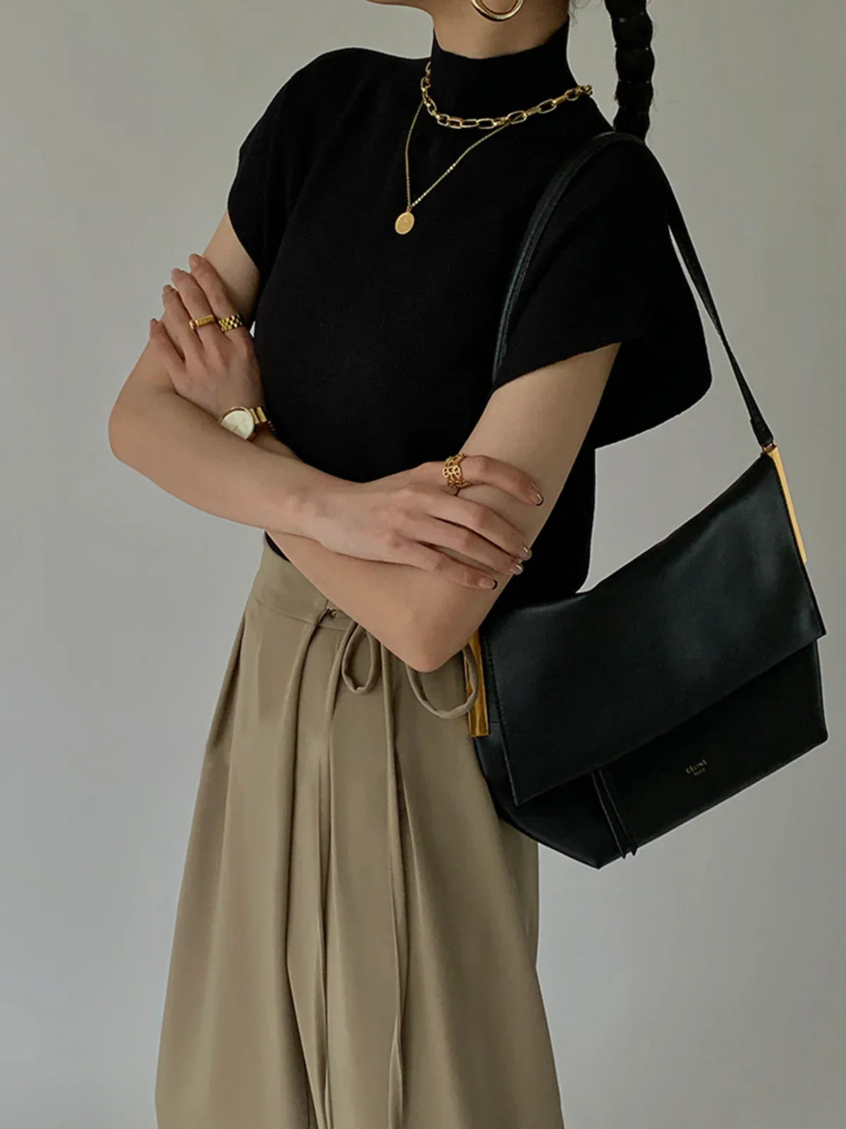 Leisurely Solid Pullover Sweater Vest - LA FEMME WANDERER