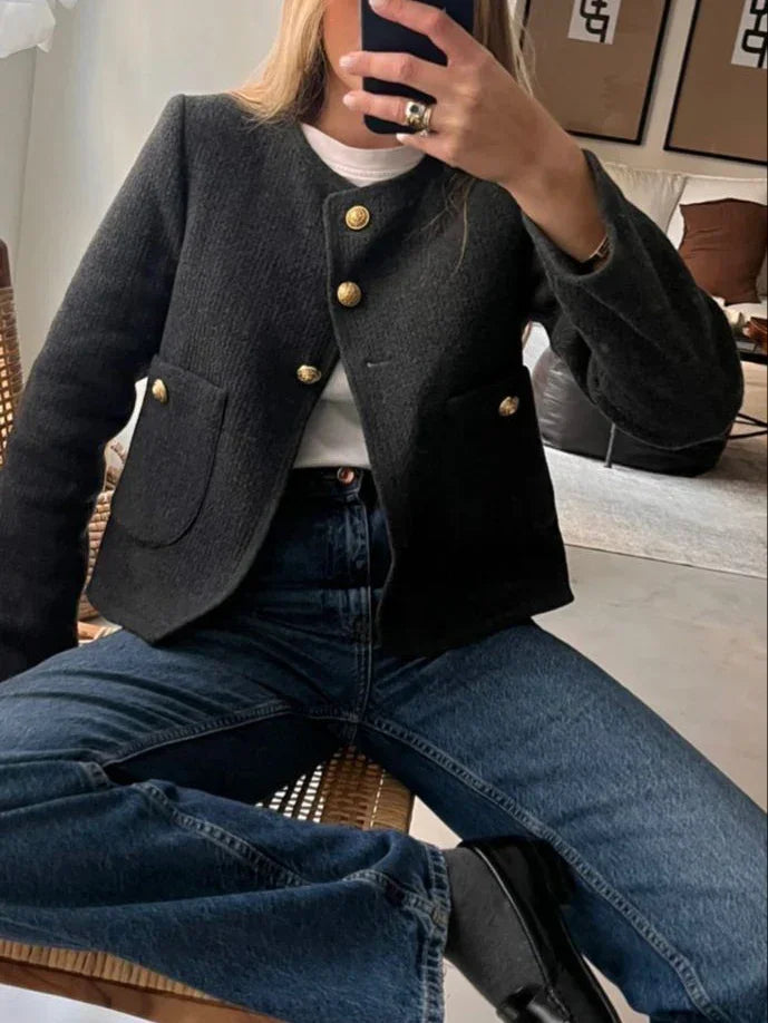 Oldmoney Aesthetics Tweed Blazer - LA FEMME WANDERER