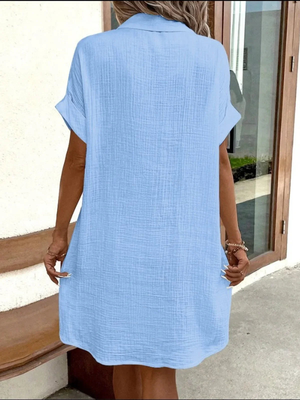 Linen Casual Dress - LA FEMME WANDERER