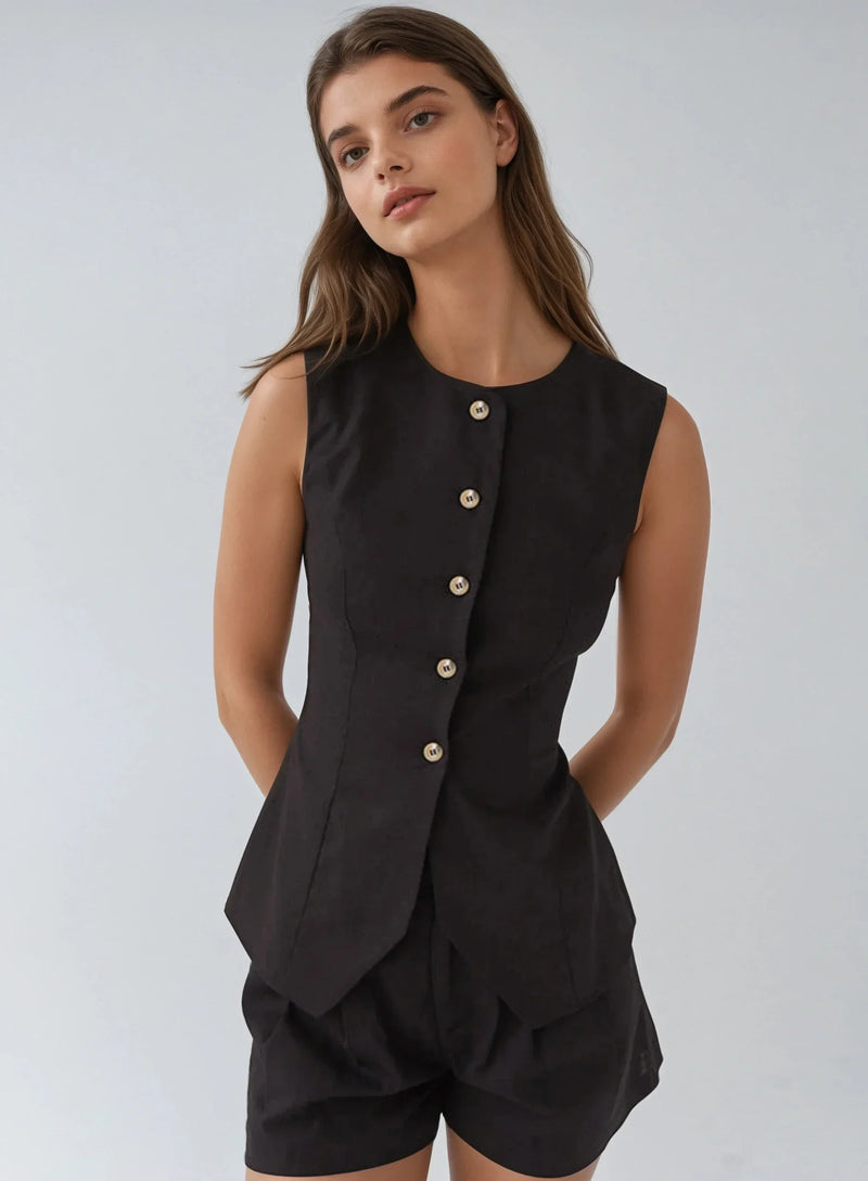 Chaleco sin mangas de lino Always In Love