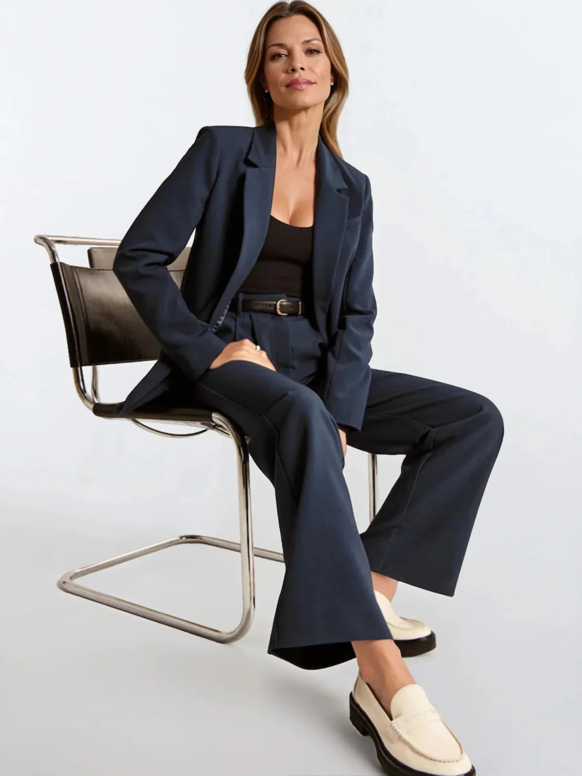 High Waist Wide-leg Casual Pants - LA FEMME WANDERER