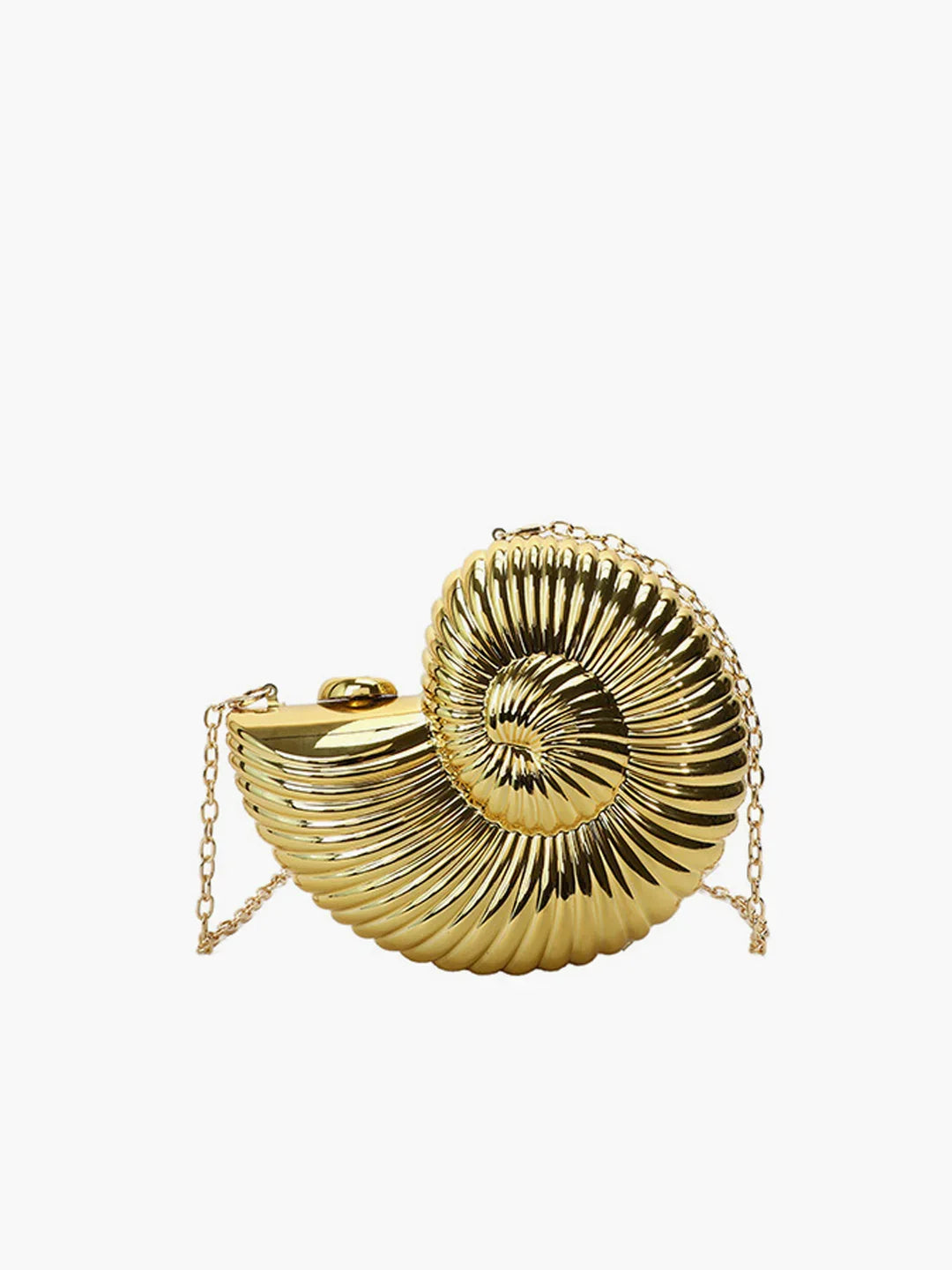 Boho Chic Golden Spiral Shell Bag - LA FEMME WANDERER