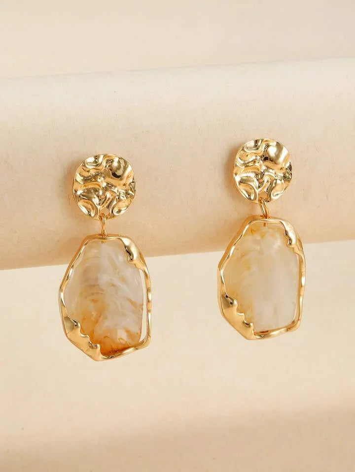 Retro Design Irregular Drop Earrings