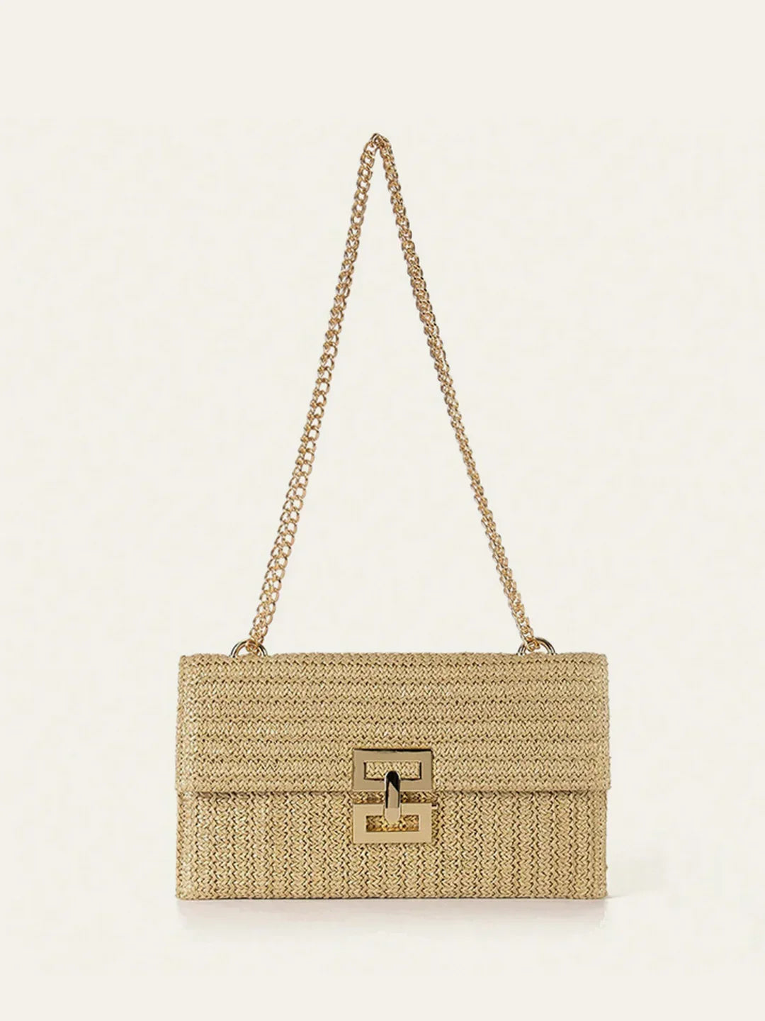 Modern Elegance Woven Chain Bag - LA FEMME WANDERER