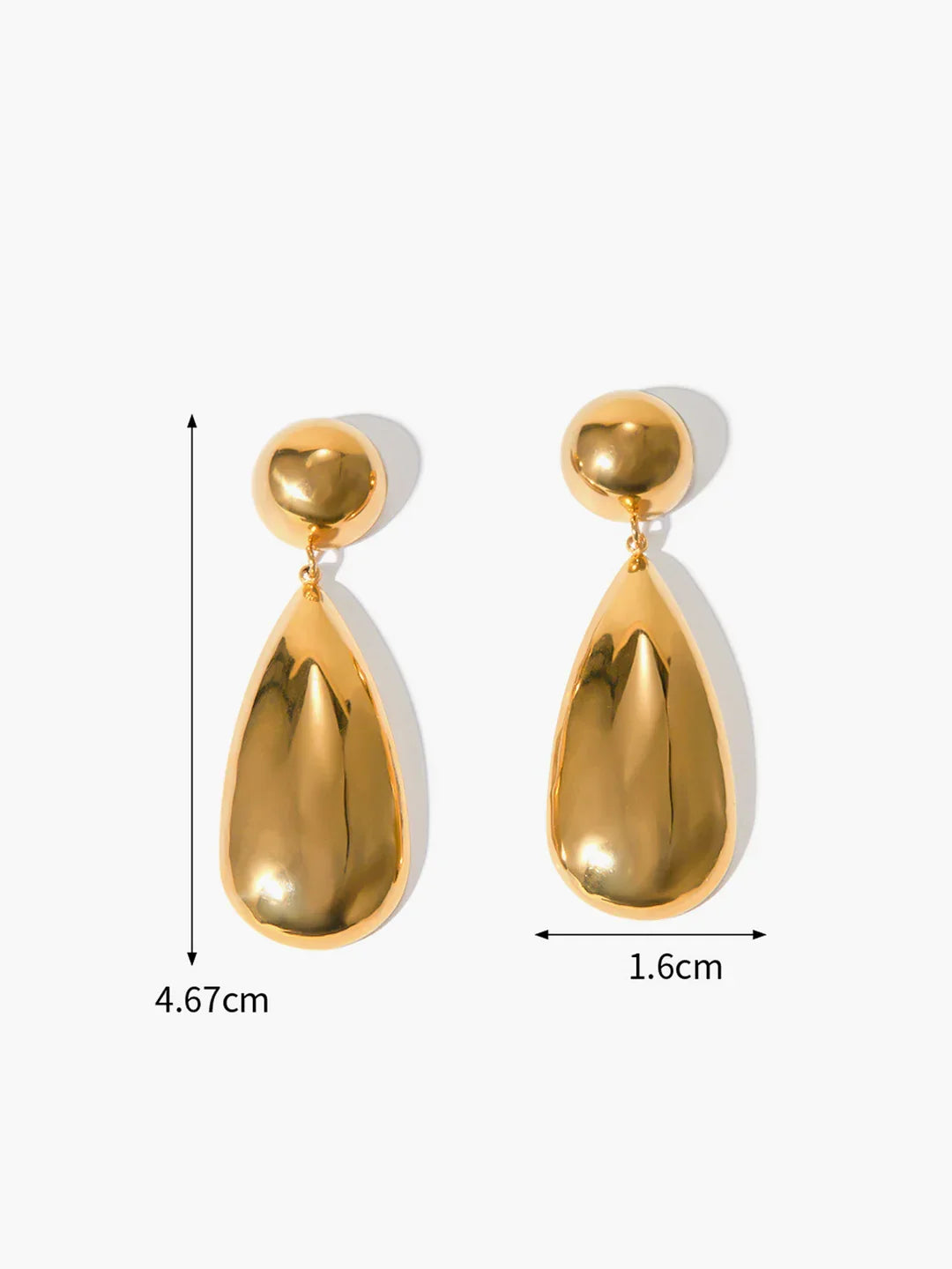 Stainless Steel Water Drop Earrings - LA FEMME WANDERER