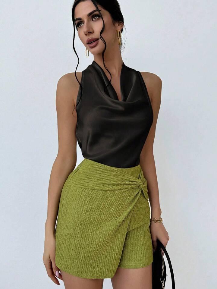 Always Elegant Halter Neck Backless Top - LA FEMME WANDERER