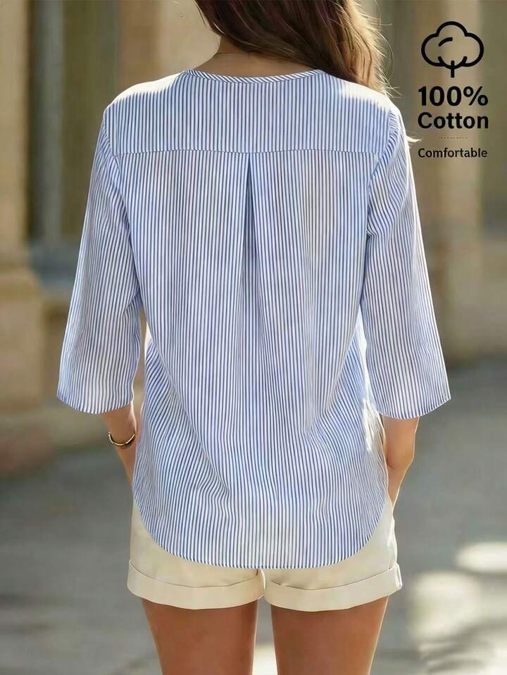 Lightweight Striped Top for Minimalist Summer Wardrobes