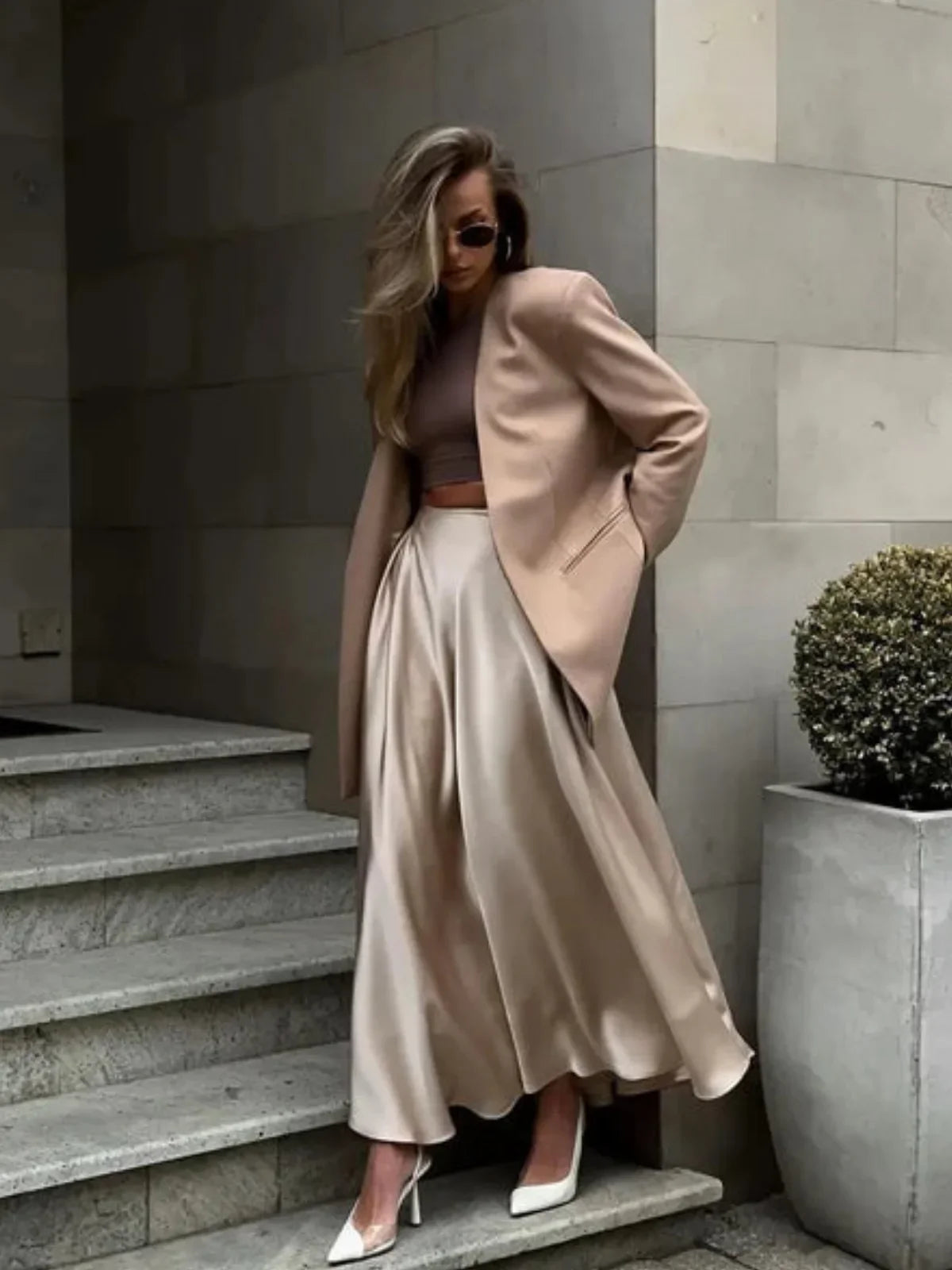 Jolli Satin Skirt - LA FEMME WANDERER