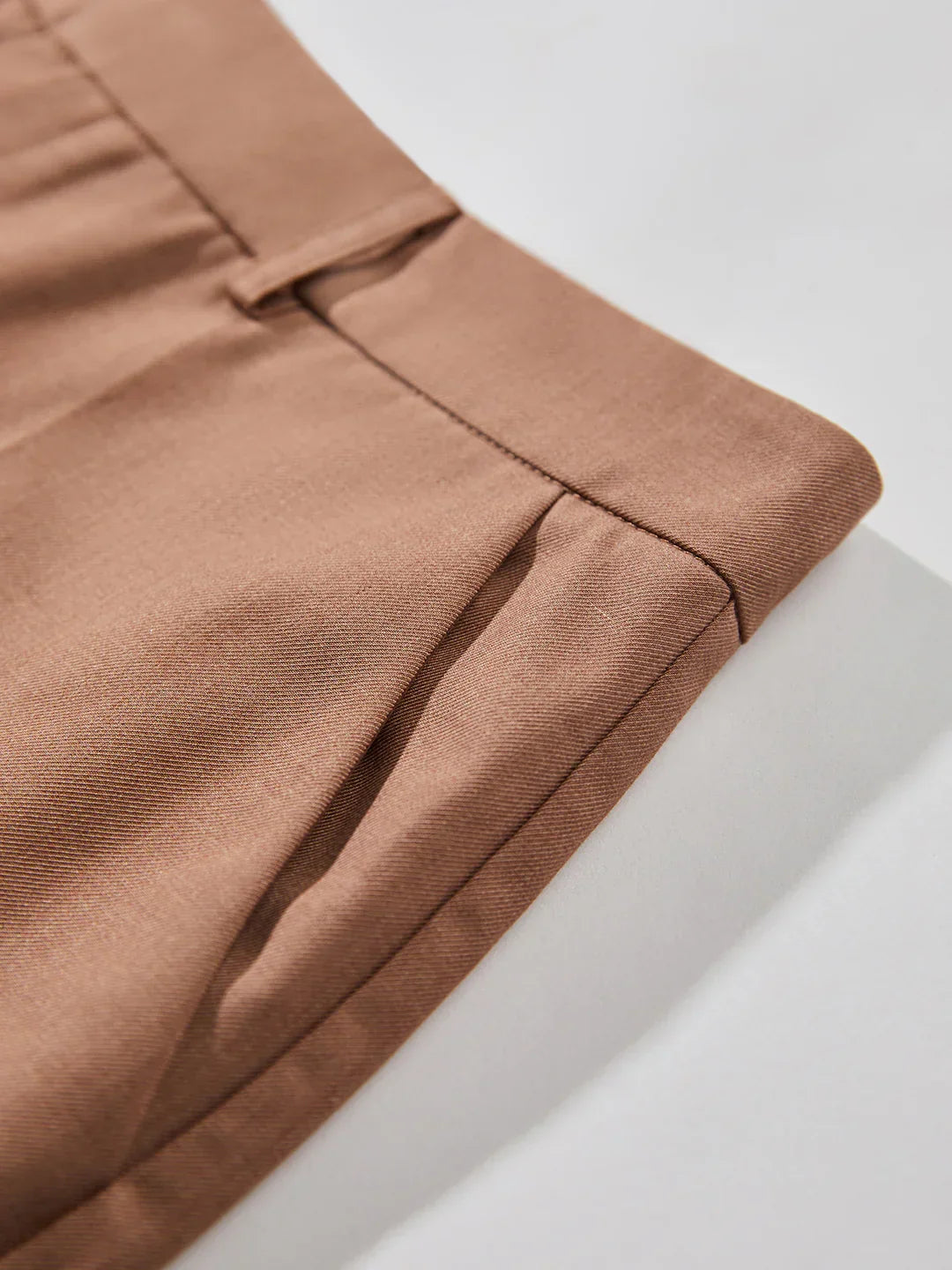 Solid Color Casual Straight-leg Ankle-length Suit Pants - LA FEMME WANDERER