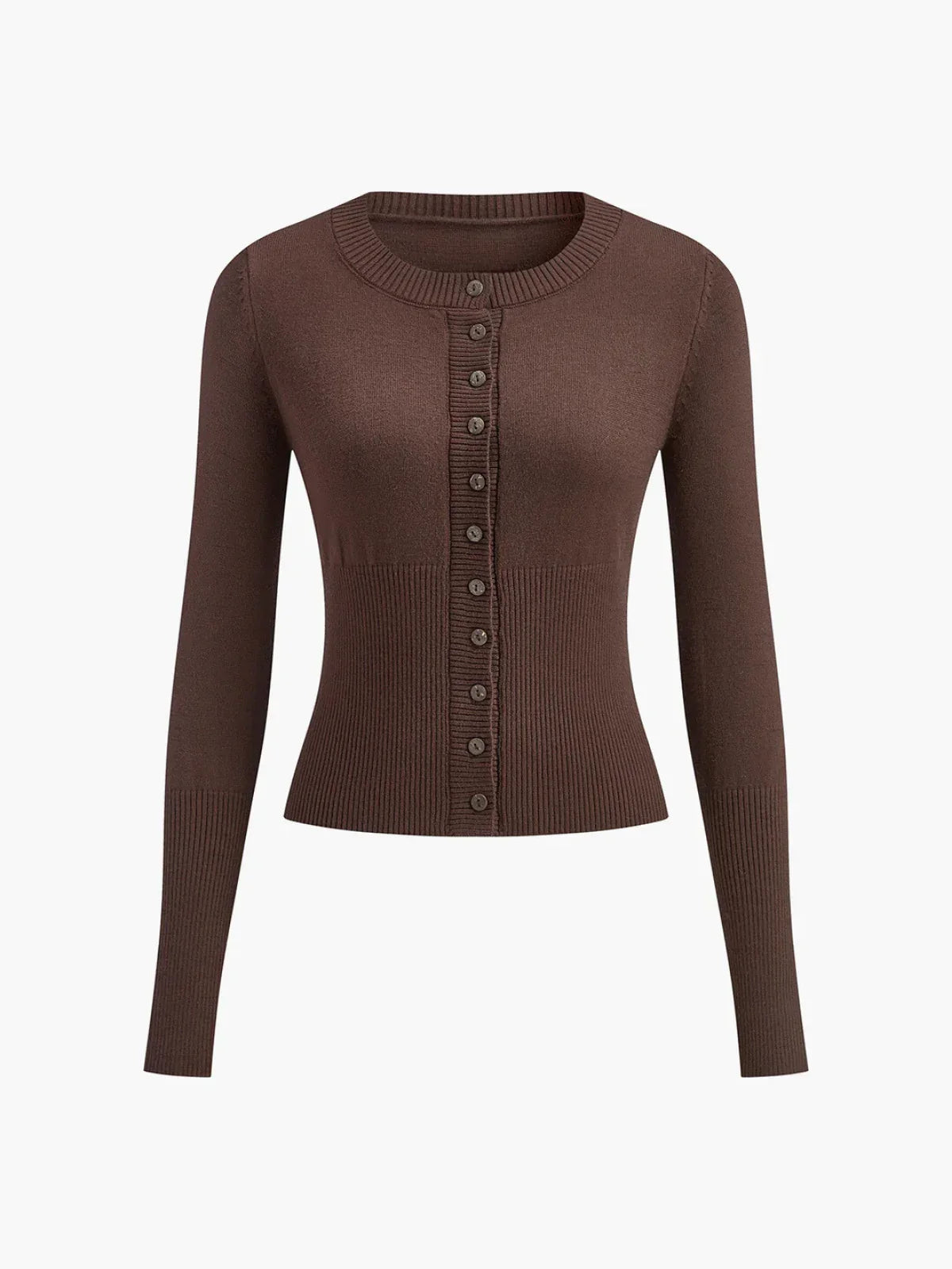 Slim Breasted Knitted Cardigan & Elastic Waist Pleated Skirt Matching Suit - LA FEMME WANDERER