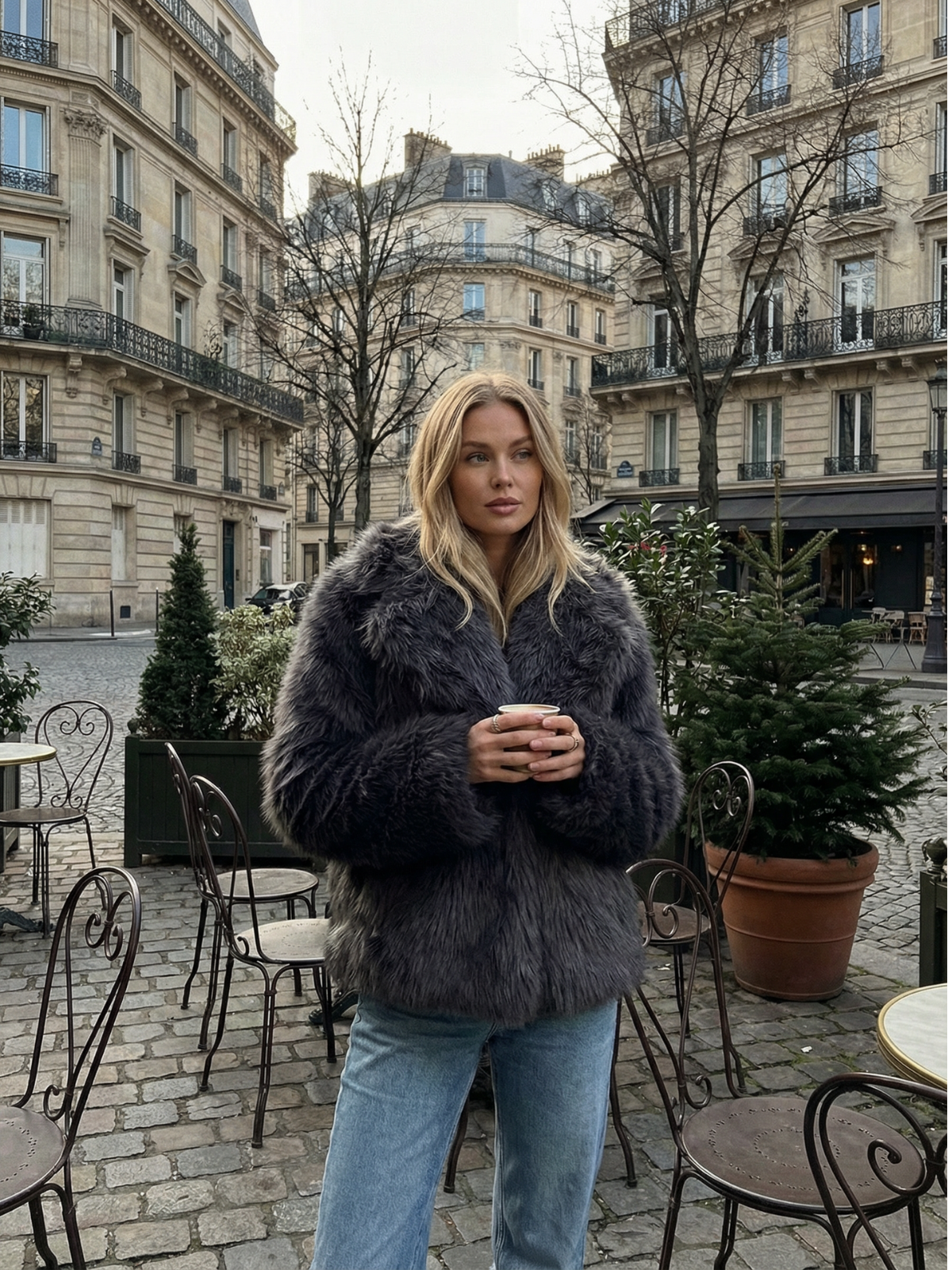 Faux Fur Night Out Jacket