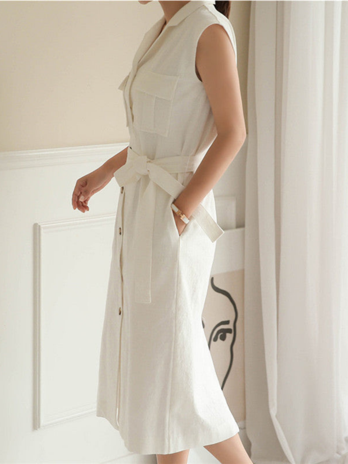 Single Breasted Suit Dress - LA FEMME WANDERER