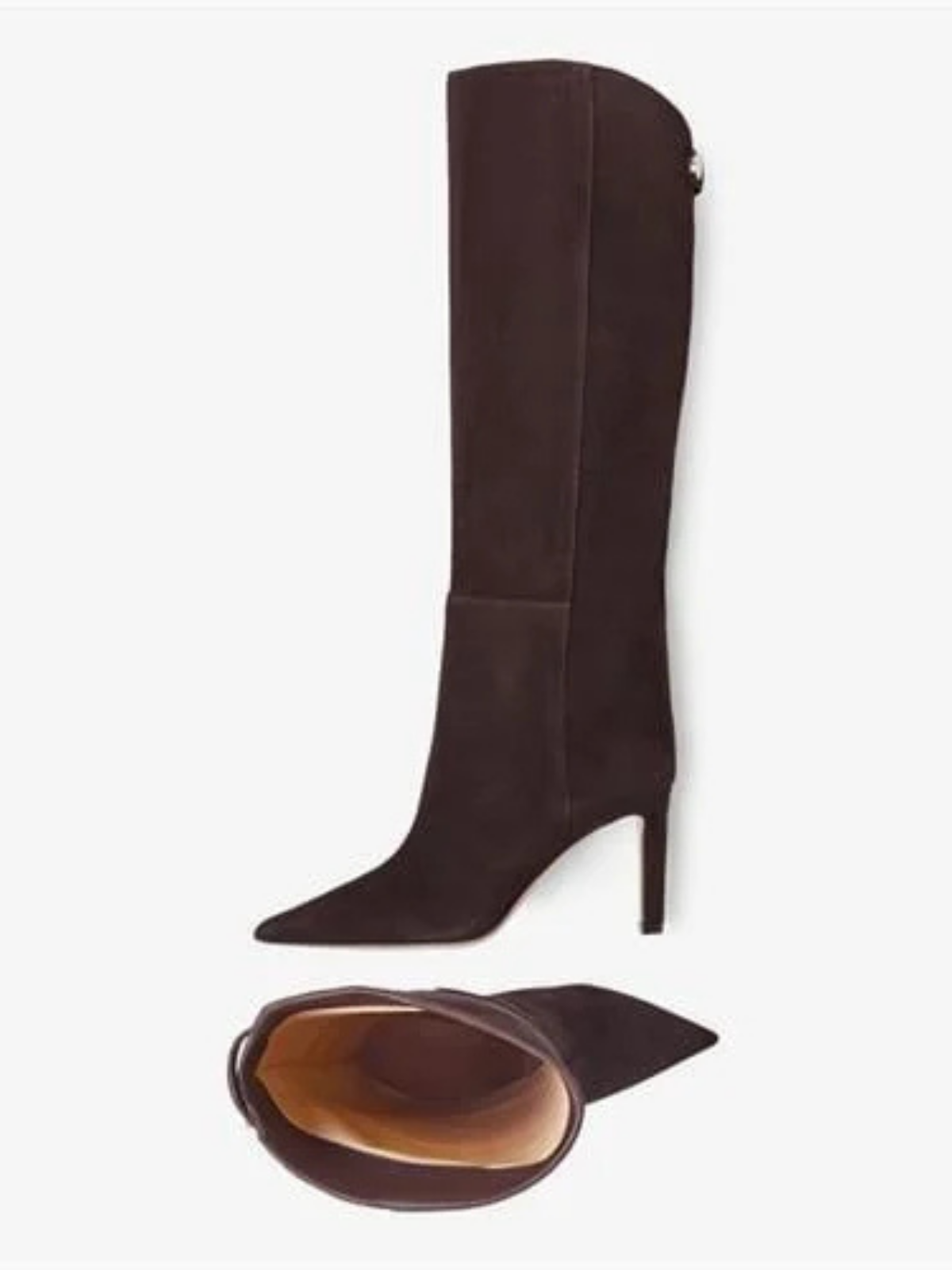 Botas de tacón de aguja con punta puntiaguda estilo europeo pasarela moda
