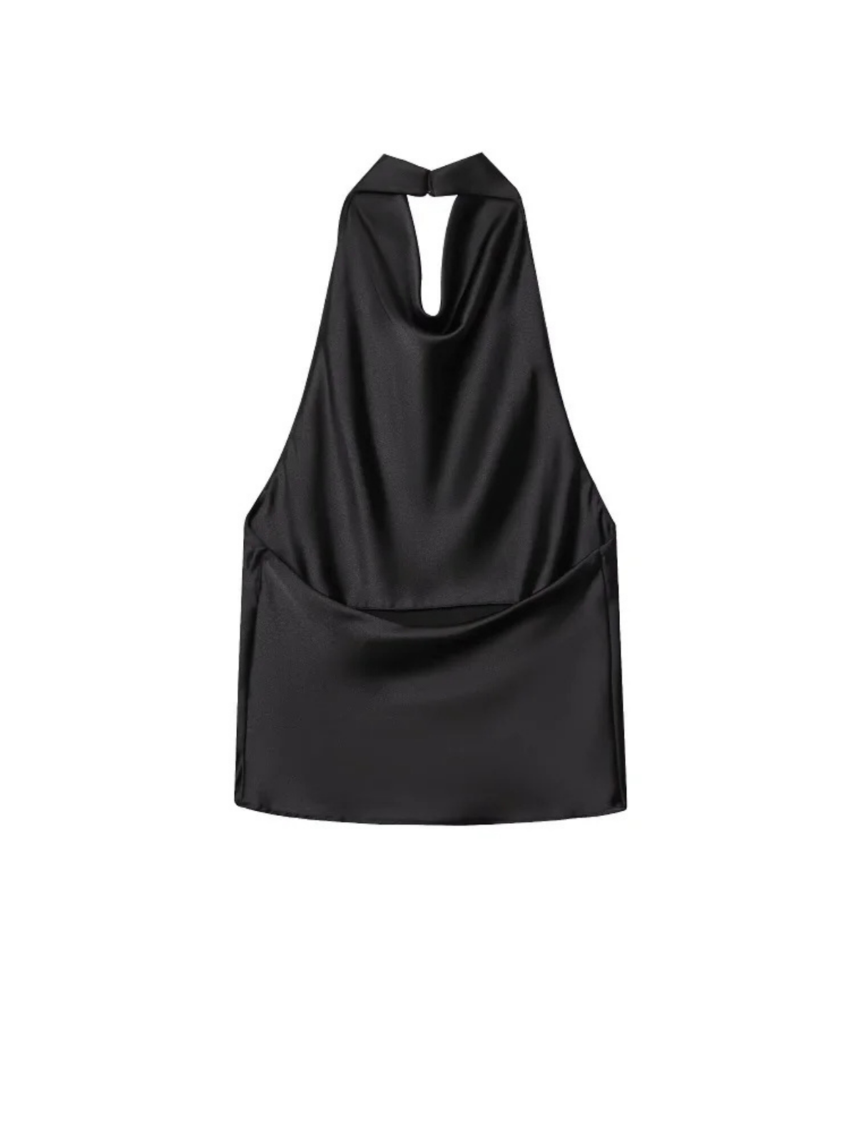 Backless Satin Halter Camisole