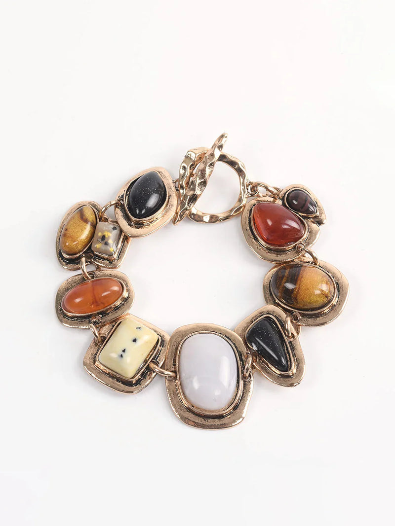 Pulsera de piedras geométricas Boheme