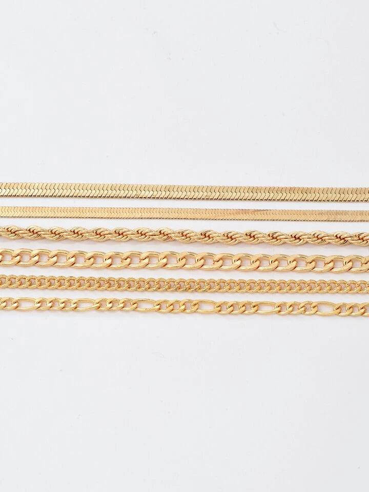 Golden Glow Stack – 6-Piece Bracelet Set - LA FEMME WANDERER