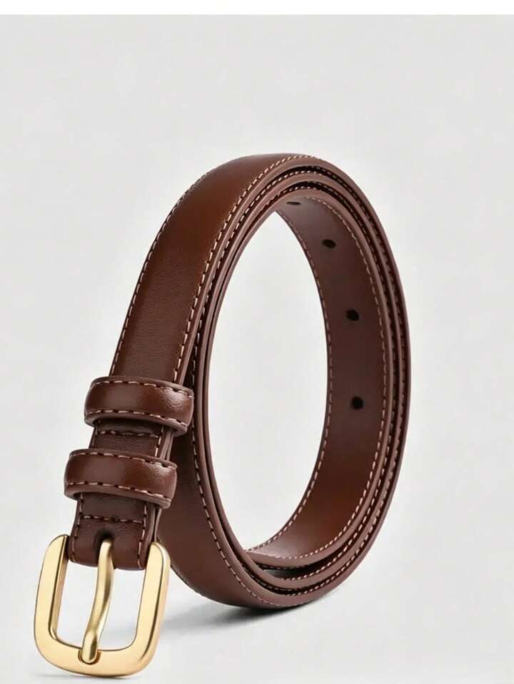 Gold Buckle Waist Belt for Everyday Elegance