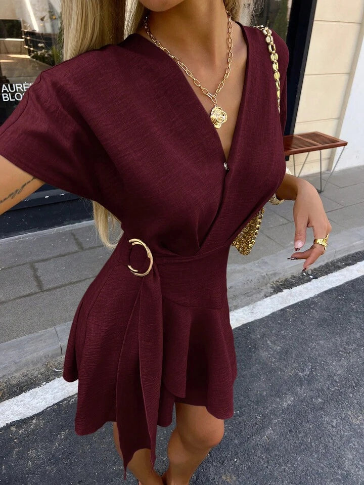 Always Elegant Timeless Wrap Dress with Soft Draped Silhouette