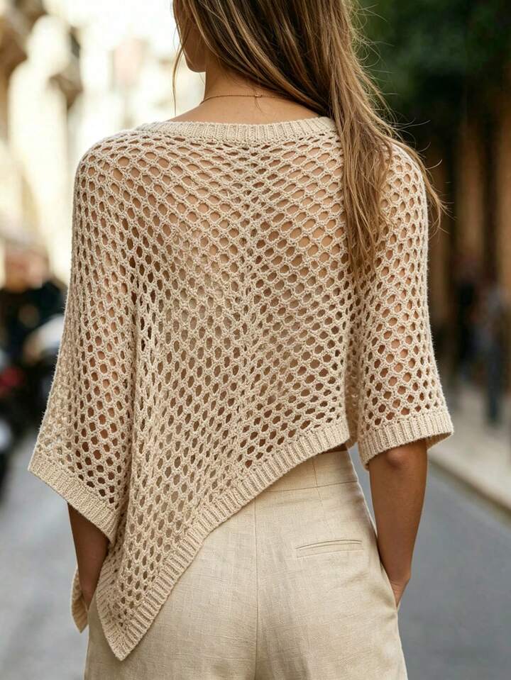 Lightweight Open Knit Cover-Up for Effortless Summer Style