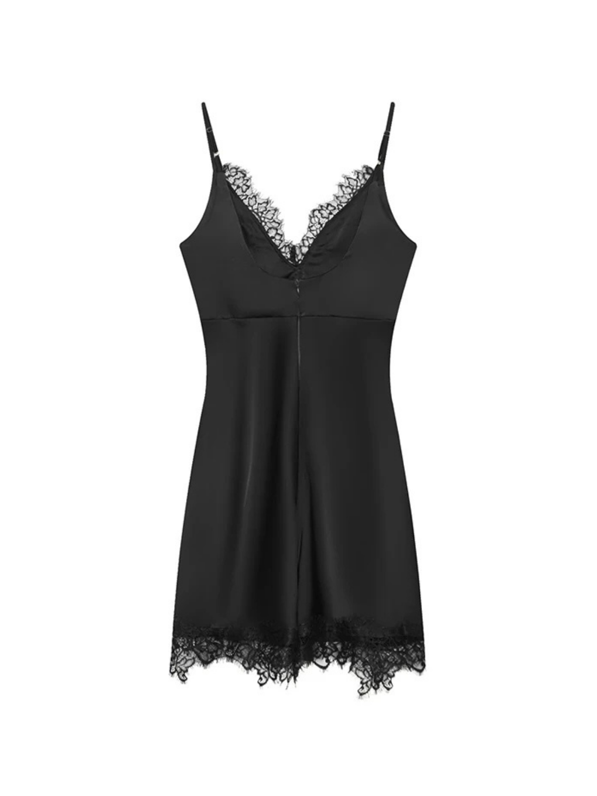 Lace Patchwork V Neck Sling Dress